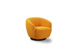 Fauteuil-appoint-pivotant-Kianna-tissu-jaune-Comodi-Sofa