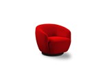 Fauteuil-appoint-pivotant-Kianna-tissu-rouge-Comodi-Sofa