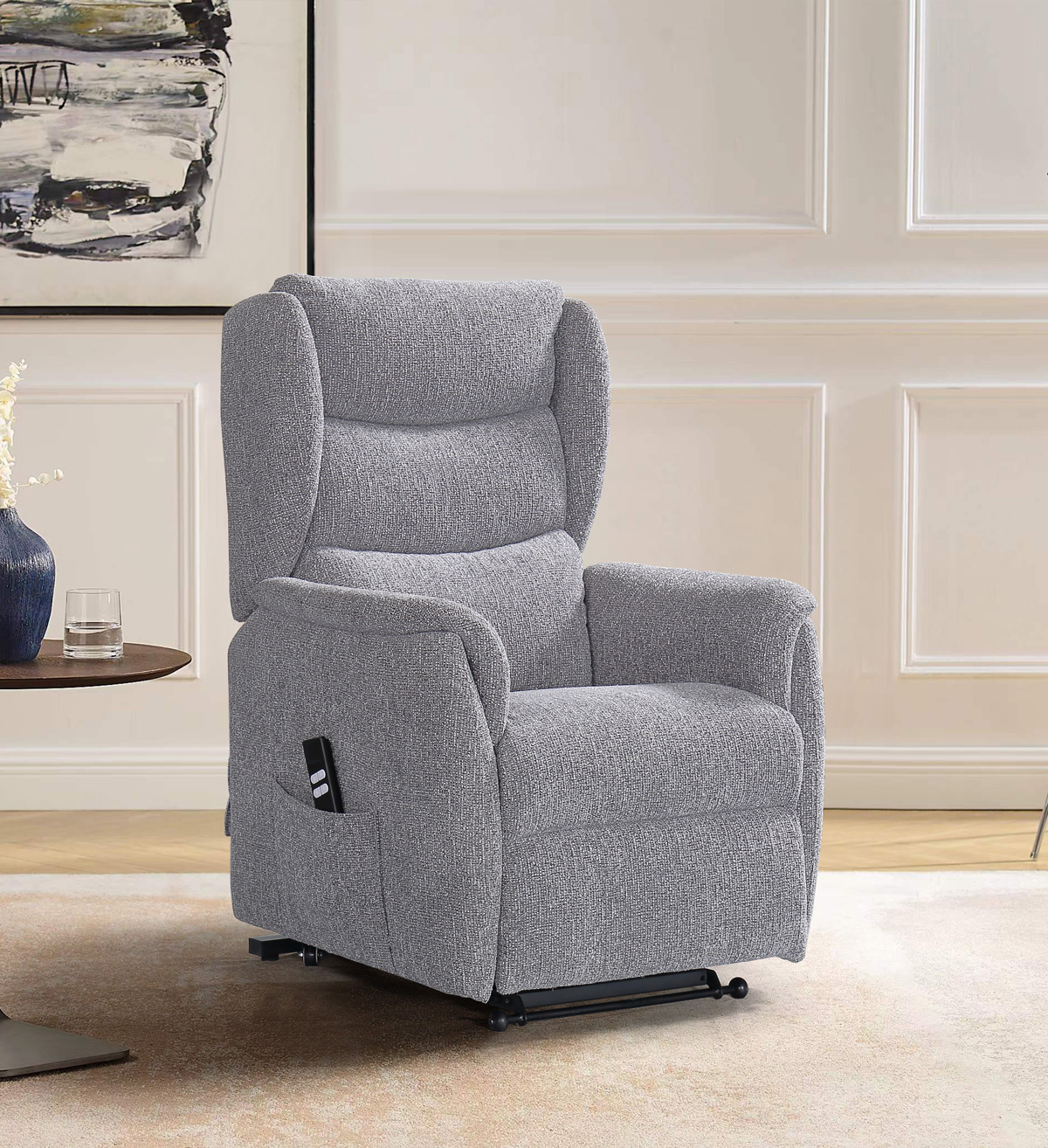 Fauteuil-relax-electrique-lift-Tiara-tissu-present-gris-01-Comodi-sofa