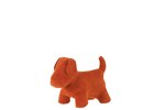 Figurine-chien-2709-mat-velours-orange-S-Jolipa