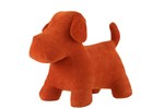 Figurine-chien-2711-mat-velours-orange-L-01-Jolipa