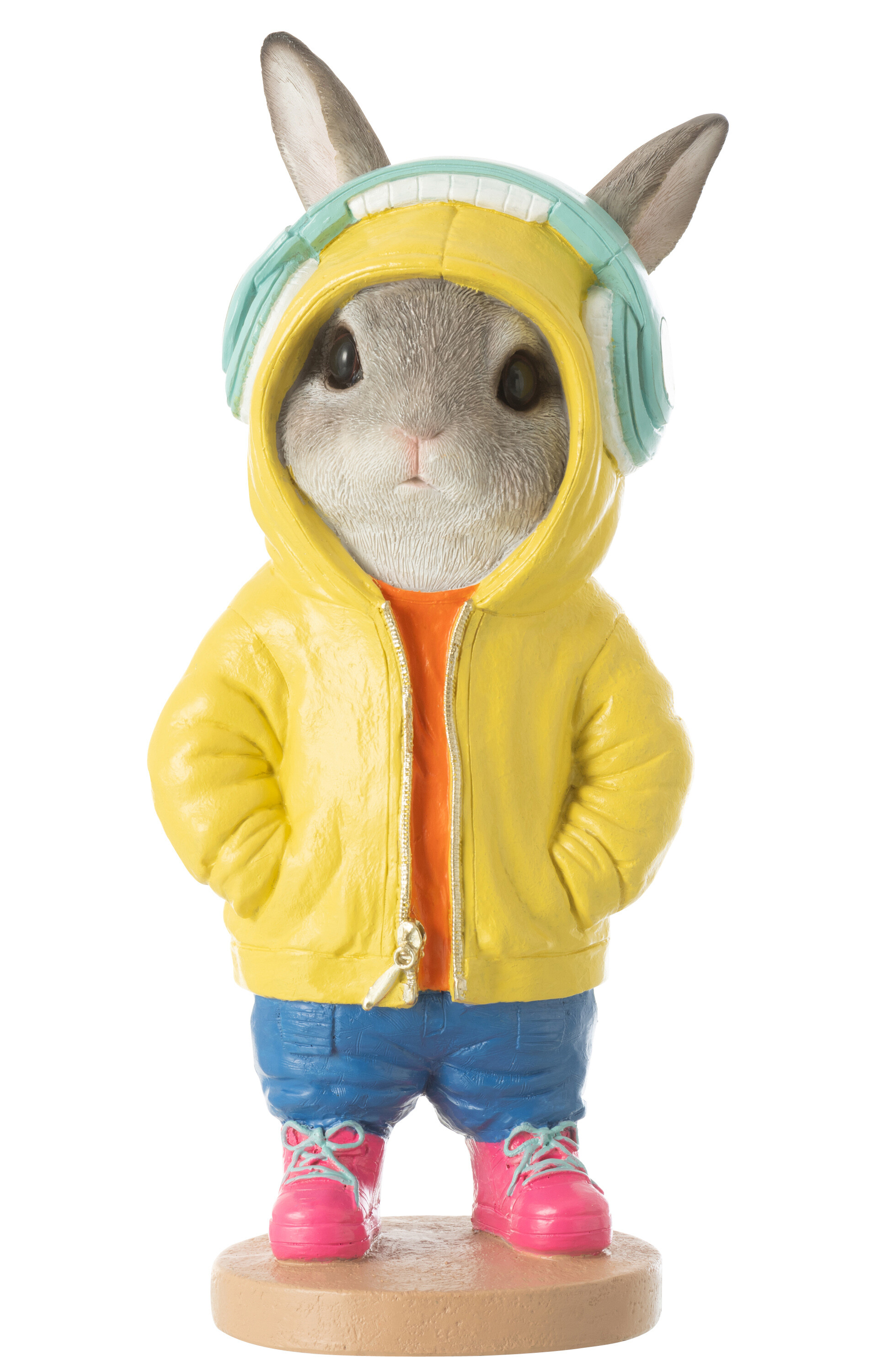 Figurine-fashion-lapin-50086-resine-multicolore-Jolipa-01