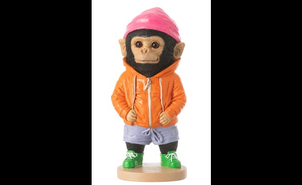 Figurine-fashion-singe-50092-resine-multicolore-Jolipa-01
