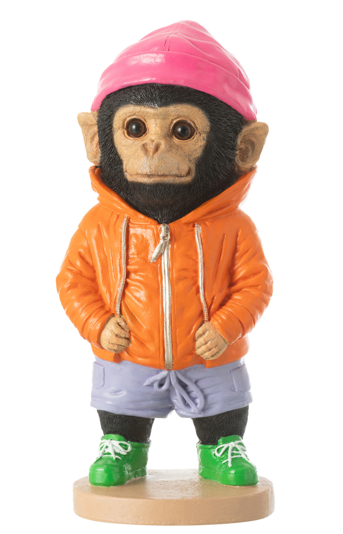 Figurine-fashion-singe-50092-resine-multicolore-Jolipa-01