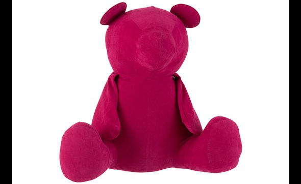 Figurine-ours-2716-mat-velours-rose-L-01-Jolipa
