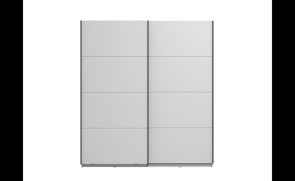 Gard armoire 2 portes coulissantes chene blanc 02