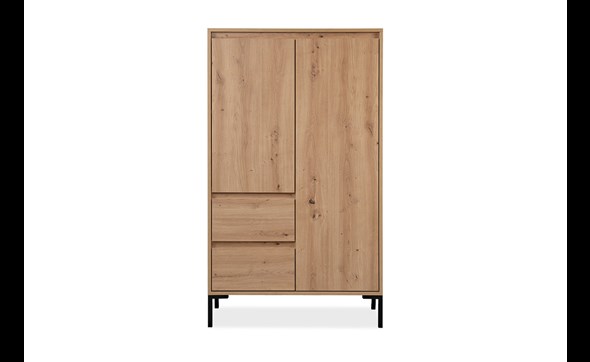 Highboard-Korsika-53A-artisan-oak-frontal-Finori