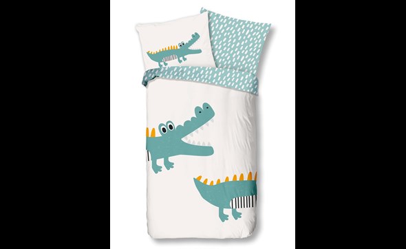 Housse-de-couette-Crocodile-7109-140x220-multi-good-morning-kids-Muller