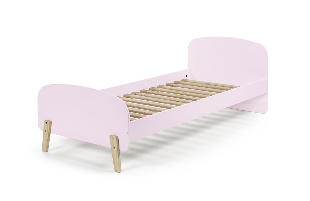 Lit-1-personne-Kiddy-MDF-laque-rose-90cm-Vipack