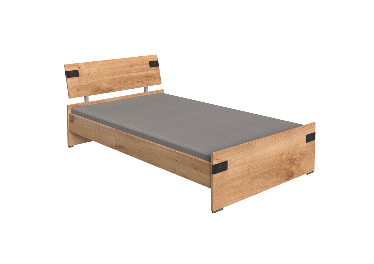 Lit-1-personne-Liverpool-decor-bois-chene-poutre-120x200cm-290-Wimex