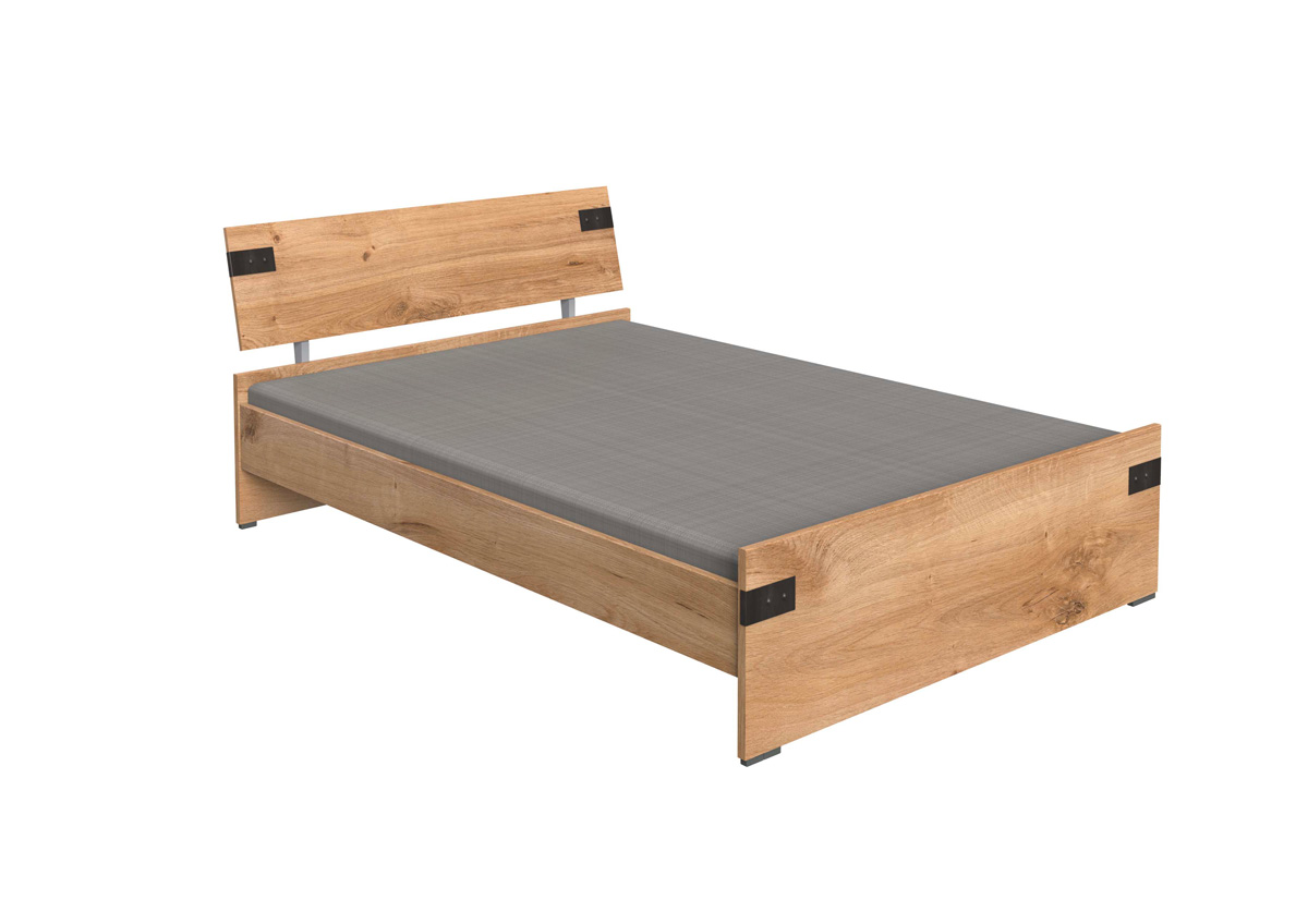 Lit-1-personne-Liverpool-decor-bois-chene-poutre-140x200cm-291-Wimex