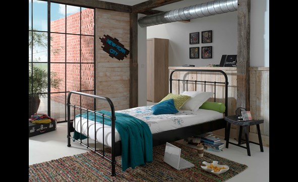 Lit-1-personne-New-York-metal-noir-120cm-NYBE1218-Vipack