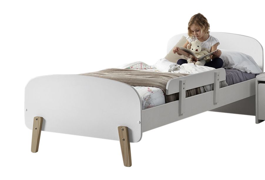 Lit-1-personne-barriere-Kiddy-MDF-laque-blanc-90cm-KICO0314-Vipack