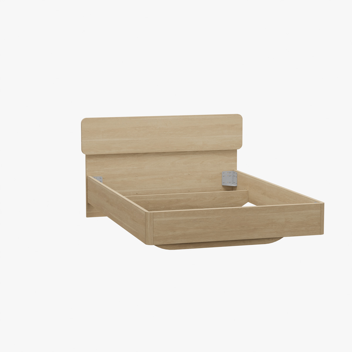 Lit-140-160-180cm-Lago-decor-bois-sand-oak-Meubar