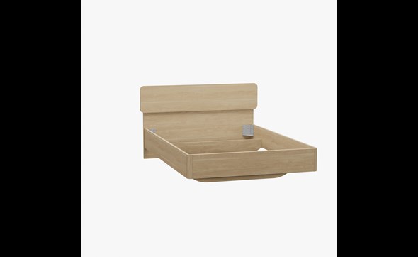 Lit-140-160-180cm-Lago-decor-bois-sand-oak-Meubar