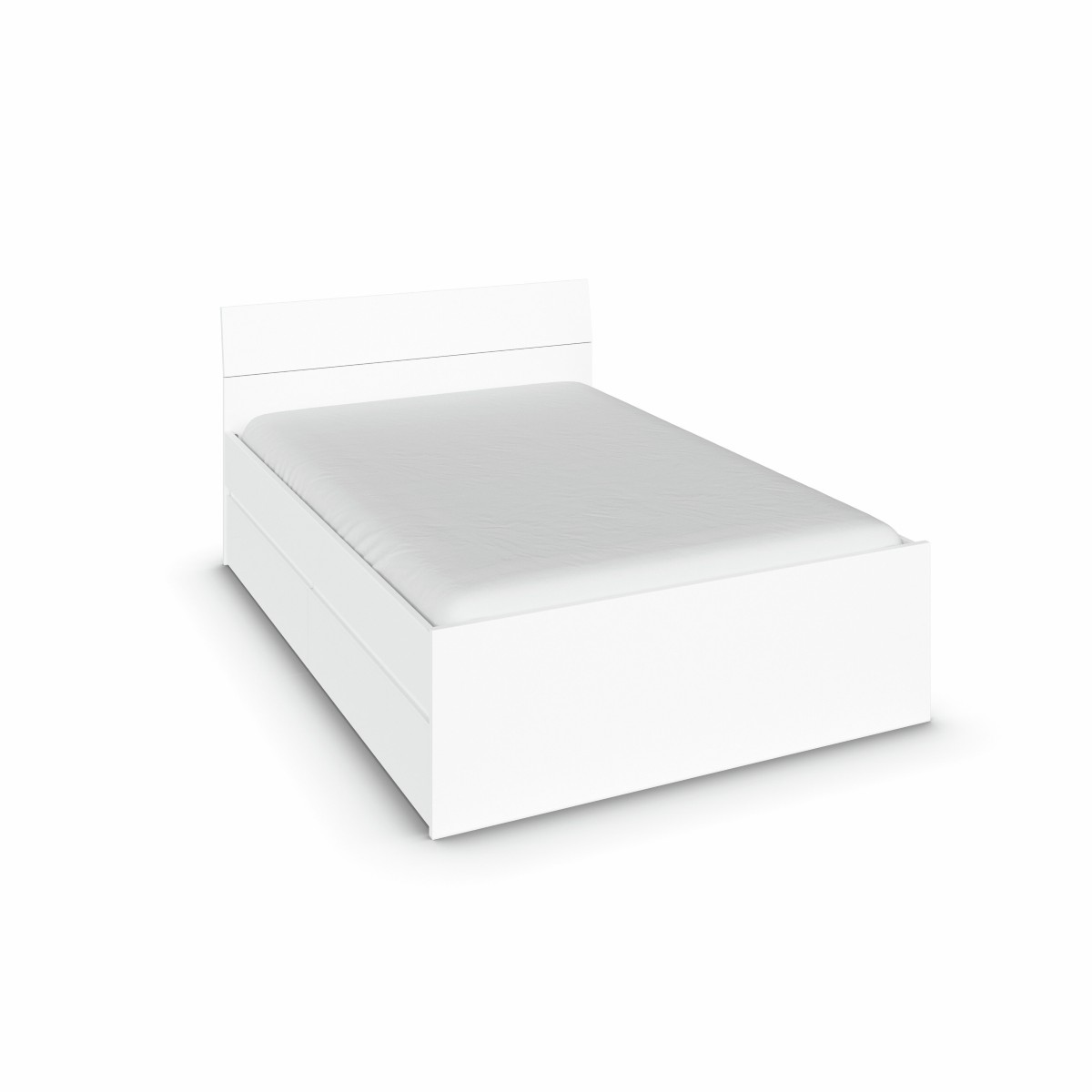 Lit-2 tiroirs-140 x 200-Joel-0J40-AG504-Blanc neige-01-Rauch