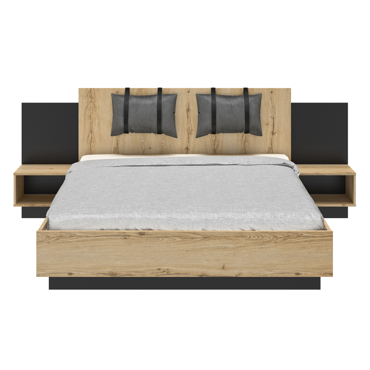 Lit-2-personnes-avec-coussins-Mimizan-decor-helvezia-chene-front-Gautier