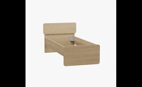 Lit-90cm-Lago-decor-bois-sand-oak-Meubar