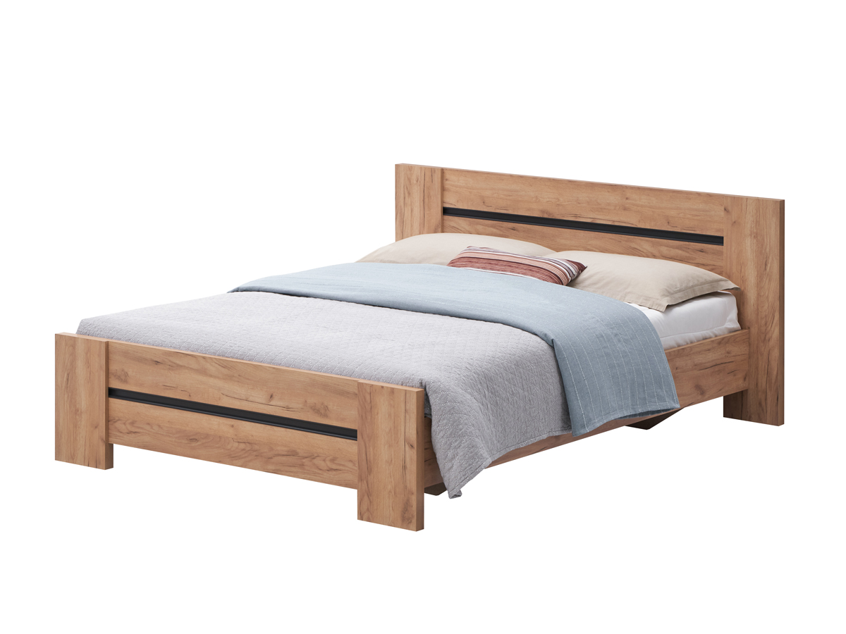 Lit-Erwin-decor-chene-bois-french-oak-160cm-Oosterlynck