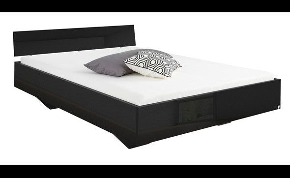 Lit-Phoenix-tetieres-AD681-effet-gris-brillant-140x200cm-Rauch