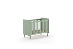 Lit-bebe-Billy-BIBB6016-papier-decor-vert-Vipack