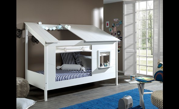 Lit-cabane-Housebed -tenture-HB902614-tx20062MDF-laque-pin-massif-ambi01-Vipack