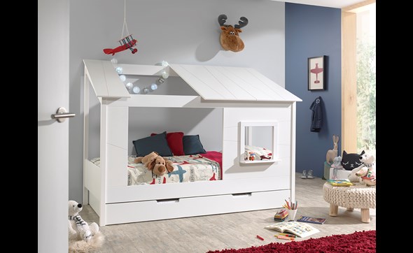 Lit-cabane-tiroir litHousebed -HB902614-hbrb9014-MDF-laque-pin-massif-ambi01-Vipack
