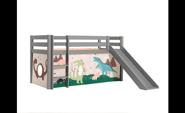 Lit-compact-toboggan-textile-dino-gris-Pino-PICOHSGB17516-Vipack