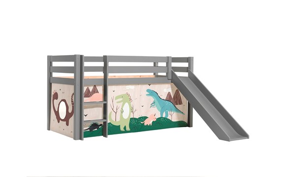 Lit-compact-toboggan-textile-dino-gris-Pino-PICOHSGB17516-Vipack