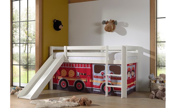 Lit-compact-toboggan-textile-fire-truck-Pino-PICOHSGB14510-blanc-Vipack