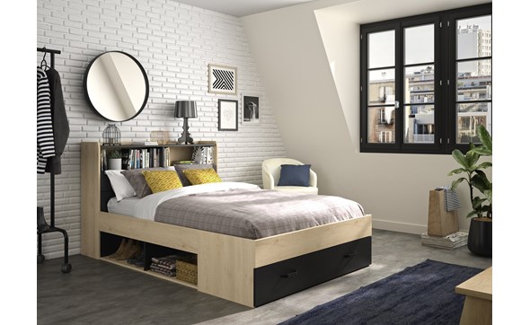 Lit-rangement-Sabia-1E11040-noir-natural-chestnut-ambi-01-Gautier
