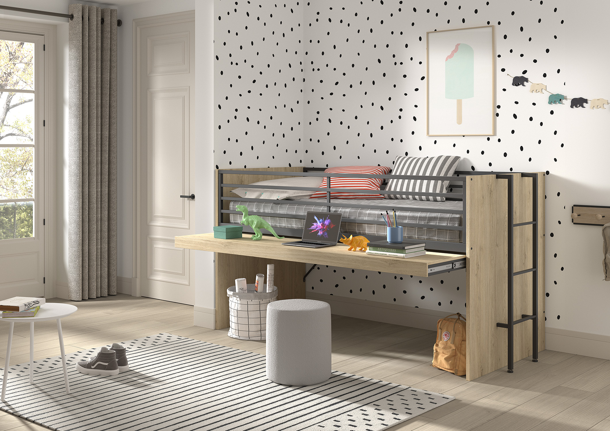Lit-superpose-bureau-extensible-SAHS8512-chene-ambi-01-Vipack
