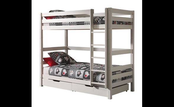 Lit-superpose-tiroirs-Pino-blanc14 bois-pin-hauteur180cm-PISBOL14-stapelbed-Vipack
