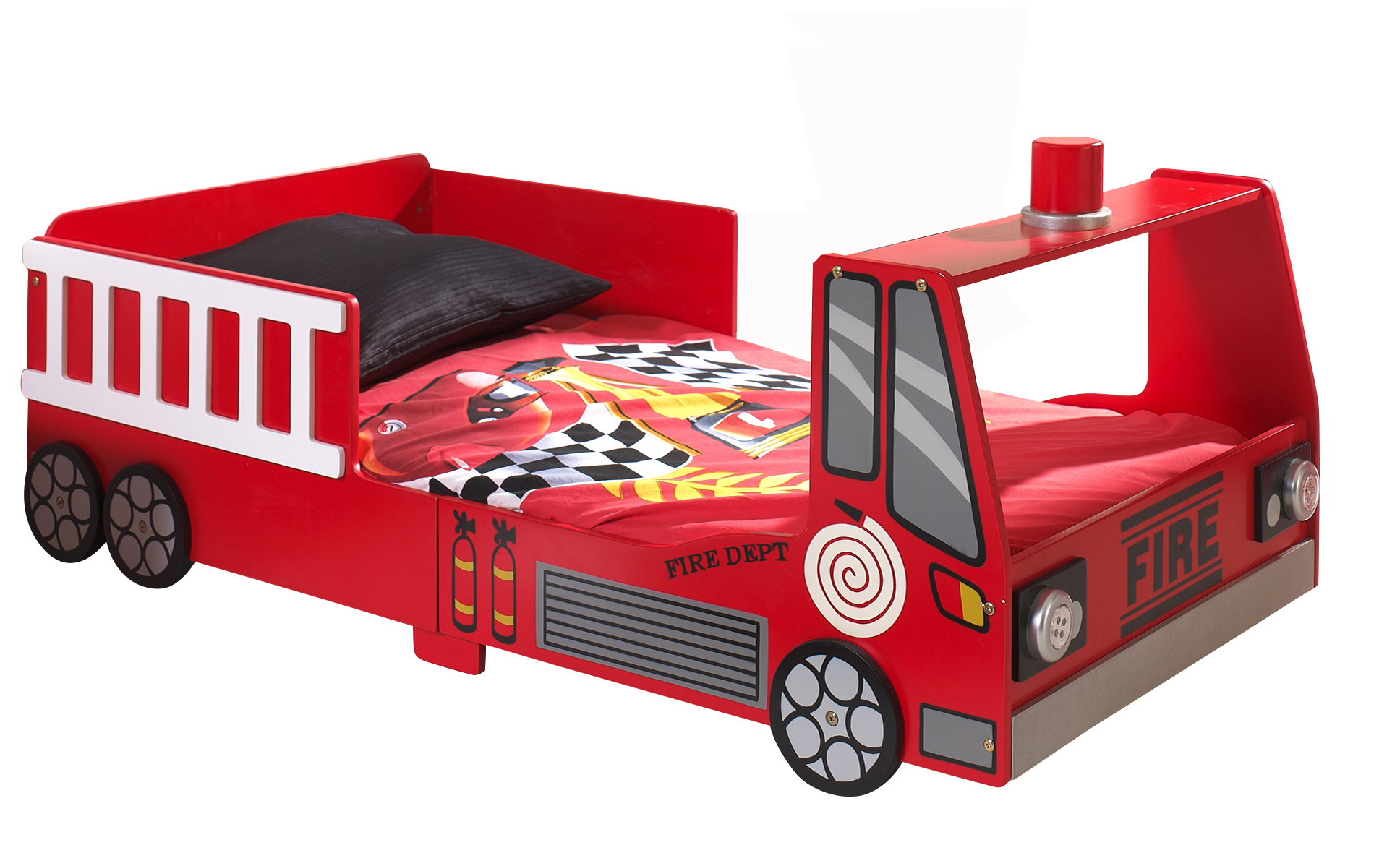 Lit-voiture-Fire-truck-pompier-Funbeds-MDF-rouge-SCTDFT-Vipack