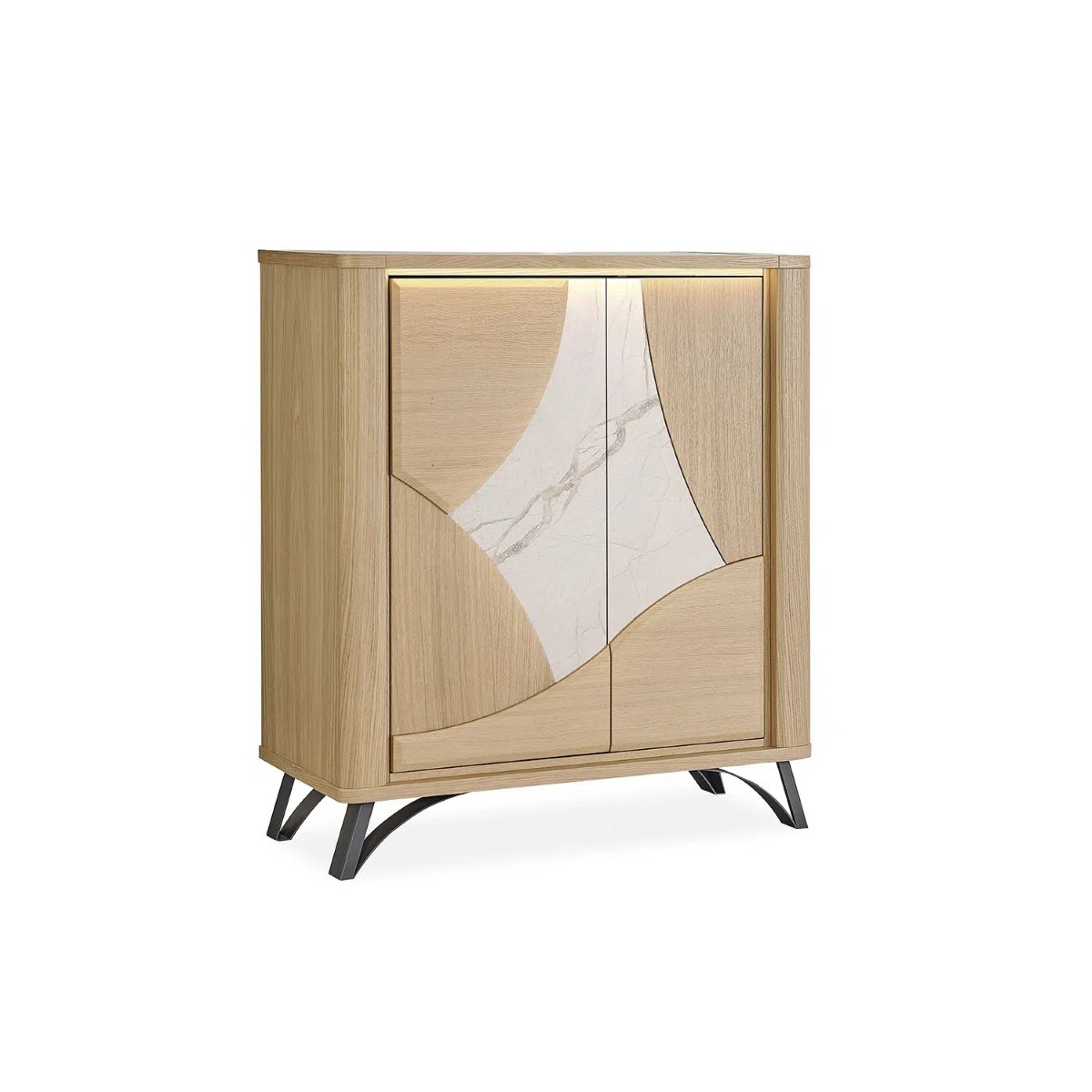 Meuble entree-Riviera-191510-chene brosse-ceramique beige-01-Girardeau