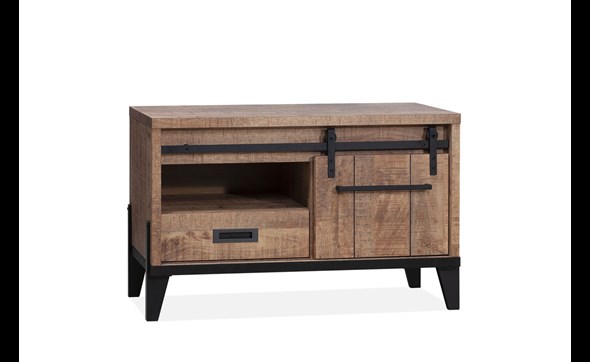 Meuble-TV-1-porte-1-tiroir-Vigo-lamulux-manguier-112cm-Maxfurn