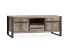 Meuble-TV-2-portes-1-tiroir-Cascade-lamulux-mokka-136cm-Maxfurn