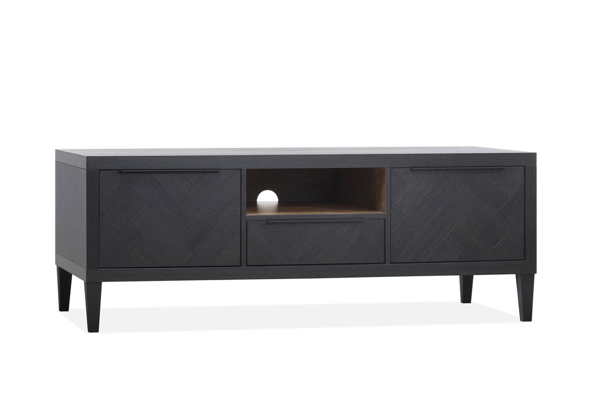 Meuble-TV-2-portes-1-tiroir-Gamma-lamulux-old-piano-teak-147cm-Maxfurn