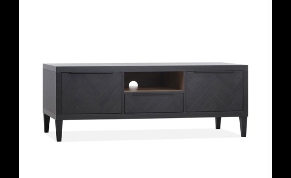 Meuble-TV-2-portes-1-tiroir-Gamma-lamulux-old-piano-teak-147cm-Maxfurn