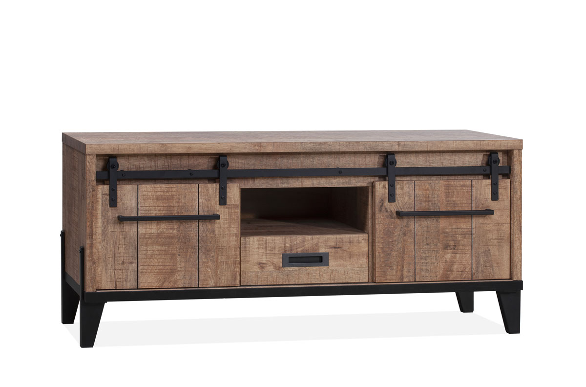 Meuble-TV-2-portes-1-tiroir-Vigo-lamulux-manguier-153cm-Maxfurn