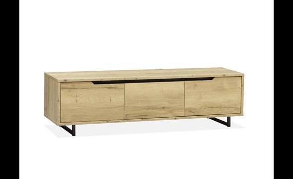Meuble-TV-2-portes-1-tiroirs-Puerto-lamulux-180cm-Maxfurn