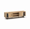 Meuble-TV-2-portes-2-niches-Richard-millenium-oak-nature-zebra-marble-K545ZEB-LB2-215cm-Evan