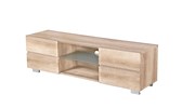 Meuble-TV-2-portes-Barcelona-decor-bois-chene-150cm-Poldimar