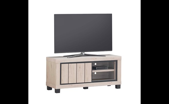 Meuble-TV-1-porte-Eureka-decor-bois-chene-120cm-Oosterlynck