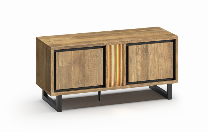 Meuble-TV-2-portes-Luma-old-teak-elegant-black-K672-LB9-126,8cm-Meubar