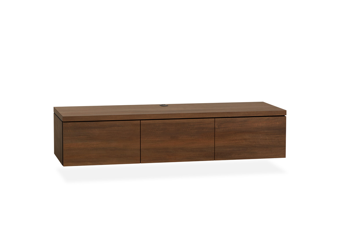 Meuble-TV-3-portes-Keswick-melamine-dark-almond-Maxfurn