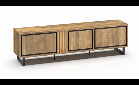 Meuble-TV-3-portes-Luma-old-teak-elegant-black-K672-LB7-215cm-Meubar