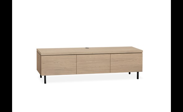 Meuble-TV-3-portes-pieds-Keswick-melamine-misty-oak-Maxfurn