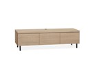 Meuble-TV-3-portes-pieds-Keswick-melamine-misty-oak-Maxfurn