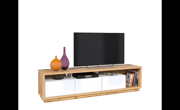 Meuble-TV-3-tiroirs-Celine-wotan-oak-blanc-01-Helvetia